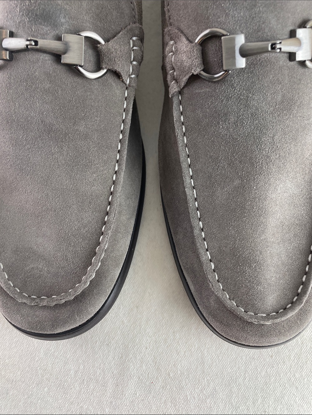 Steve Madden Arista Men's Grey Suede Bit Loafers Size 12 - Picture 4 of 12